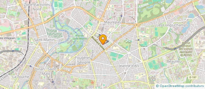 localisation de l'entreprise SCI RICHEPIN  RENNES