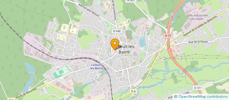 localisation de l'entreprise SCI RICHET à LUXEUIL-LES-BAINS