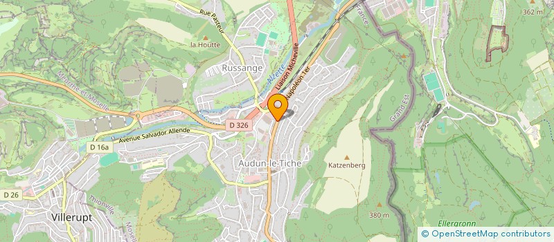 localisation de l'entreprise SCI RICHON PAW  AUDUN-LE-TICHE