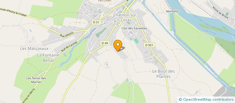 localisation de l'entreprise SCI RICHOUX  CHATILLON-SUR-LOIRE