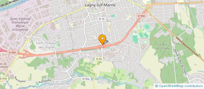 localisation de l'entreprise SCI RICJOSTIFNIC SERRIS  LAGNY-SUR-MARNE