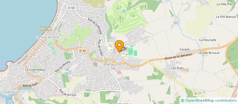 localisation de l'entreprise SCI RICKELIA  PLENEUF-VAL-ANDRE