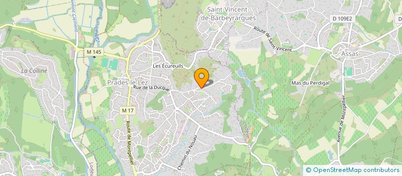 localisation de l'entreprise SCI RICO  PRADES-LE-LEZ