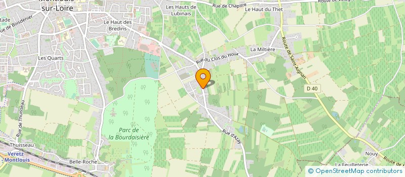localisation de l'entreprise SCI RICO-FLO  MONTLOUIS-SUR-LOIRE