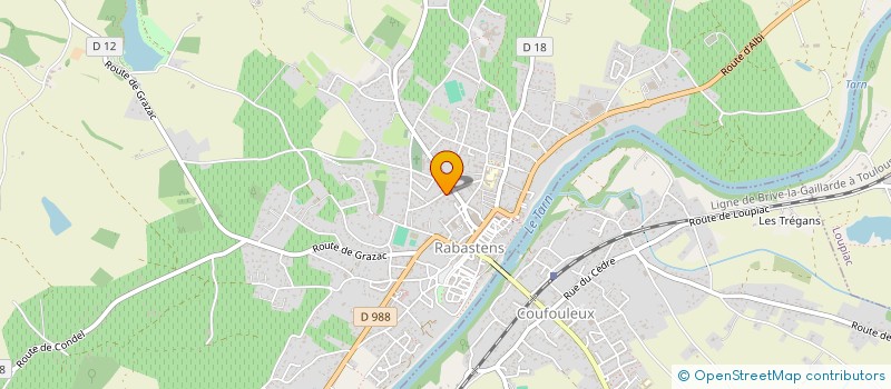 localisation de l'entreprise SCI RICOCHET à RABASTENS