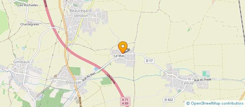 localisation de l'entreprise SCI RICOMAGUM  RIOM