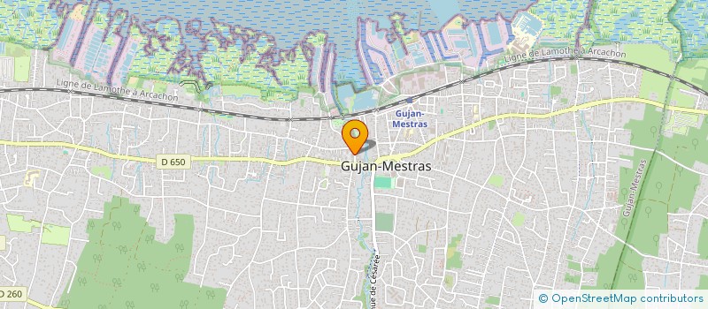 localisation de l'entreprise SCI RICOPH  GUJAN-MESTRAS