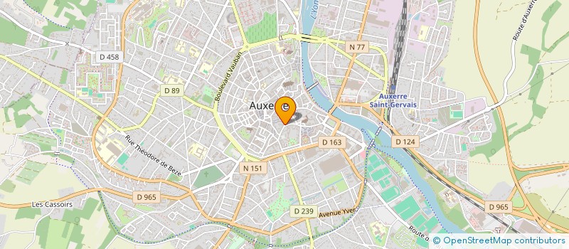 localisation de l'entreprise SCI RICOR à AUXERRE