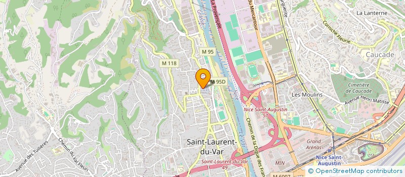 localisation de l'entreprise SCI RICORD-KRIZMAN à SAINT-LAURENT-DU-VAR