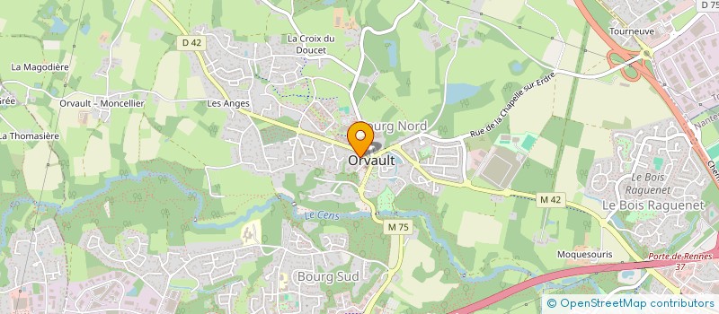localisation de l'entreprise SCI RICORDEAU à ORVAULT