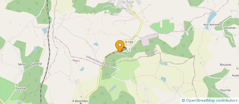 localisation de l'entreprise SCI RICOTE  FRESPECH