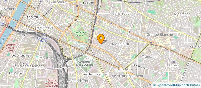 localisation de l'entreprise SCI RICOU DE LUCA  LYON 8EME