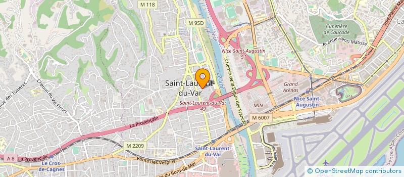 localisation de l'entreprise SCI RICOUBEL à SAINT-LAURENT-DU-VAR