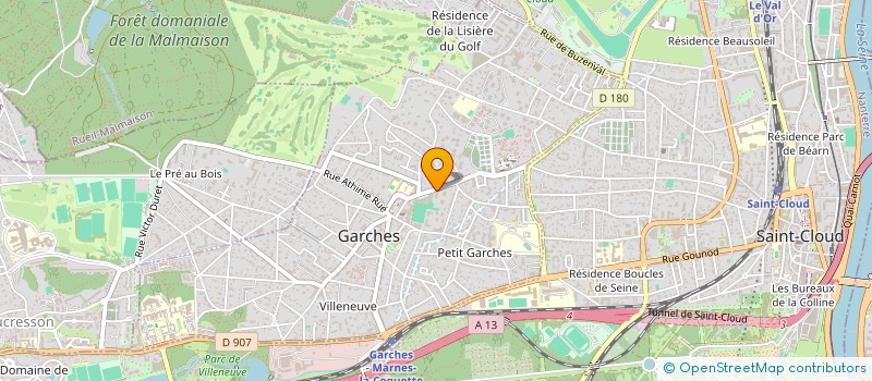 localisation de l'entreprise SCI RICOVA à GARCHES