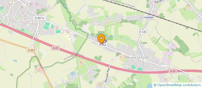 localisation de l'entreprise SCI RICQUIER  BEUVRY-LA-FORET