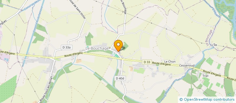 localisation de l'entreprise SCI RICROMELE  MORESTEL