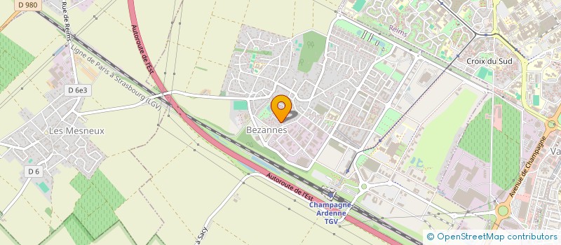 localisation de l'entreprise SCI RIDAL  BEZANNES