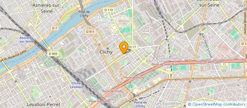 localisation de l'entreprise SCI RIDDY à CLICHY