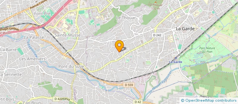 localisation de l'entreprise SCI RIDEL  LA GARDE