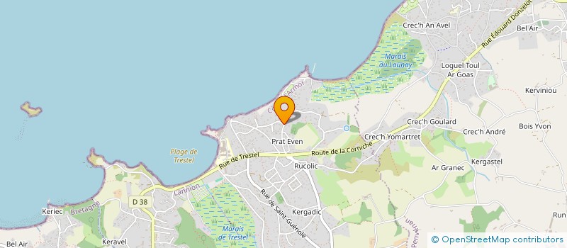 localisation de l'entreprise SCI RIDONDAL  TREVOU-TREGUIGNEC