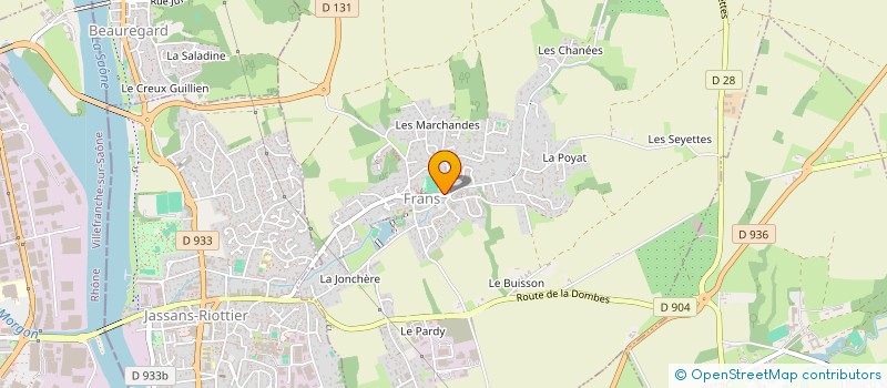 localisation de l'entreprise SCI RIECAR à FRANS