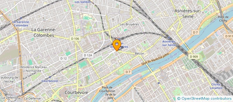 localisation de l'entreprise SCI RIEL 1 à COURBEVOIE