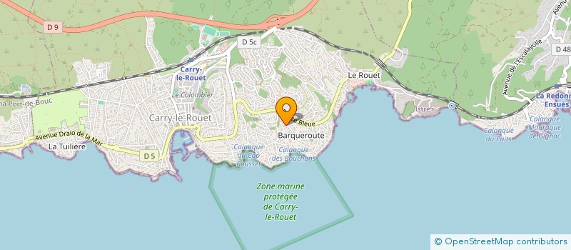 localisation de l'entreprise SCI RIEL  CARRY-LE-ROUET