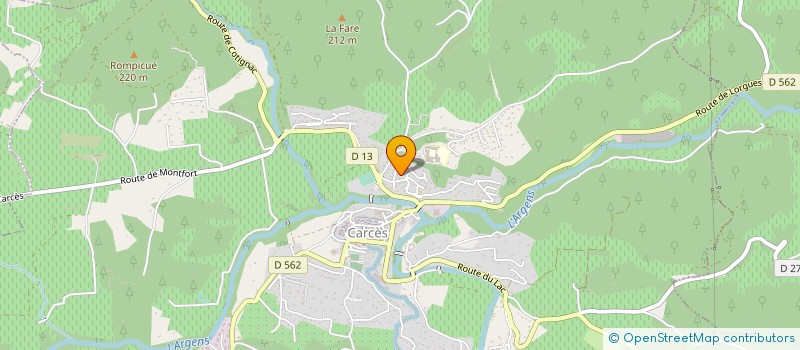 localisation de l'entreprise SCI RIETMANN  CARCES