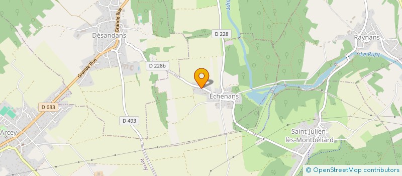 localisation de l'entreprise SCI RIEU  ECHENANS