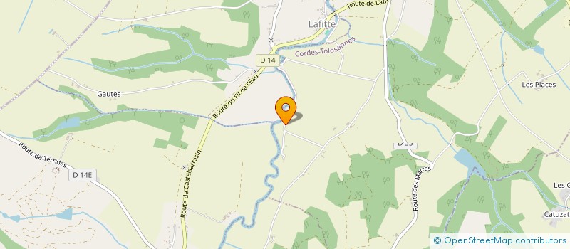 localisation de l'entreprise SCI RIEUCAUD  CORDES-TOLOSANNES