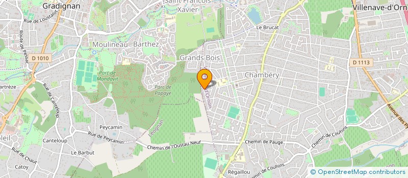 localisation de l'entreprise SCI RIEUL  VILLENAVE D ORNON