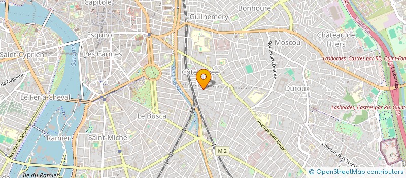 localisation de l'entreprise SCI RIEUX DE FONTENELLE à TOULOUSE