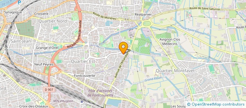 localisation de l'entreprise SCI RIF  AVIGNON