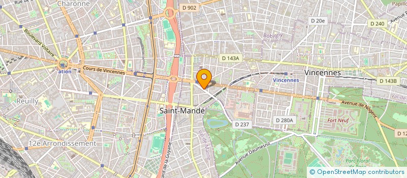 localisation de l'entreprise SCI RIFAI ROBINEAU  SAINT-MANDE