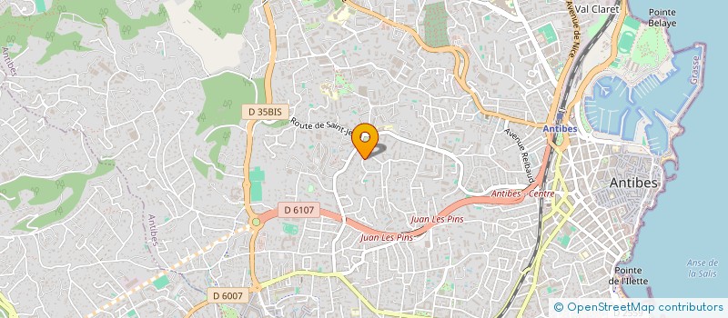 localisation de l'entreprise SCI RIGA à ANTIBES