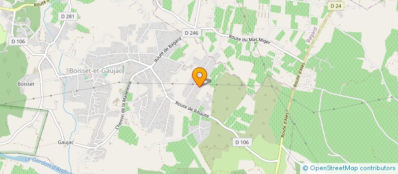 localisation de l'entreprise SCI RIGA  BOISSET-ET-GAUJAC