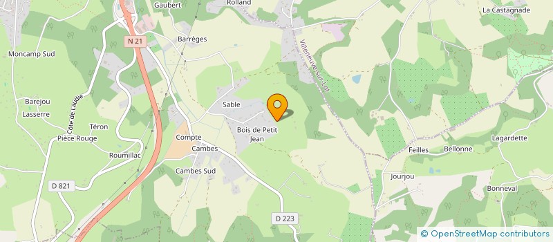 localisation de l'entreprise SCI RIGAL  PUJOLS