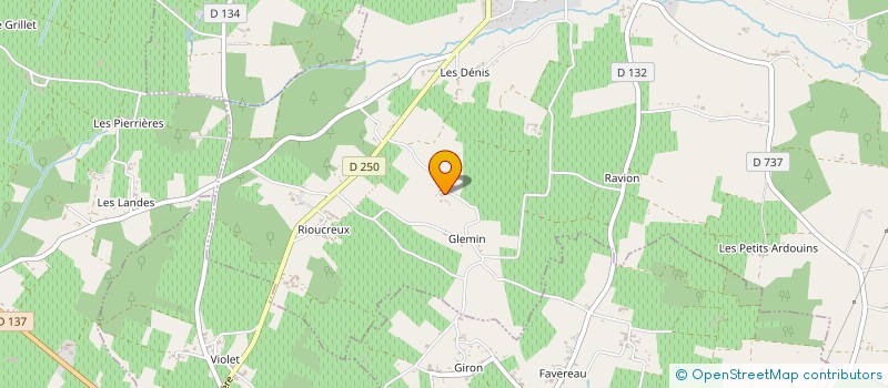 localisation de l'entreprise SCI RIGALLAUD BEURIOT  SAINT-CHRISTOLY-DE-BLAYE