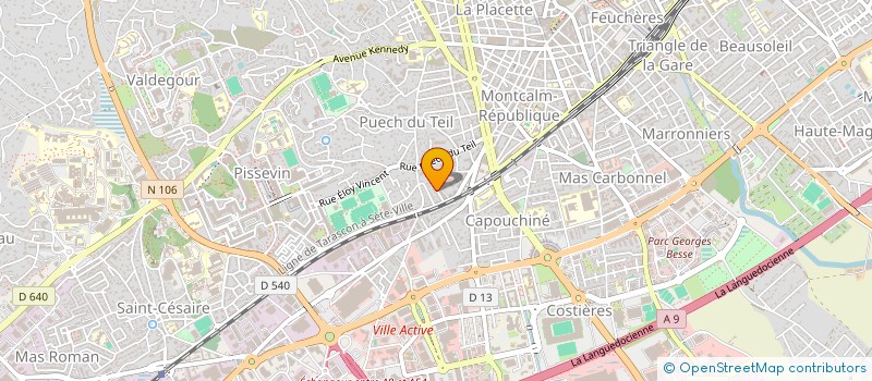 localisation de l'entreprise SCI RIGAUDON à NIMES