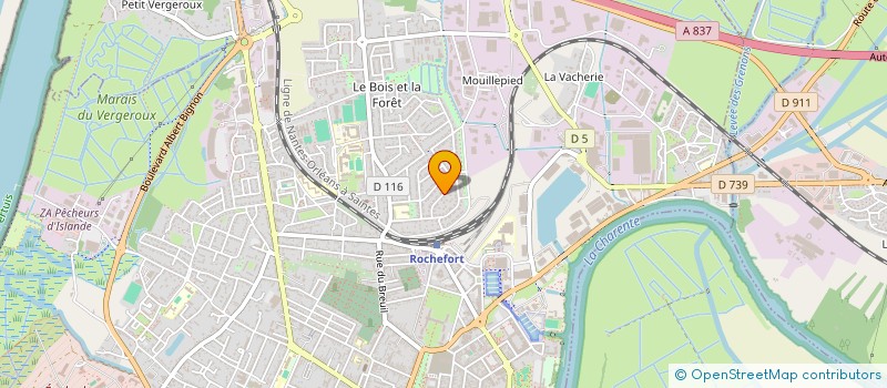 localisation de l'entreprise SCI RIGAULT  ROCHEFORT