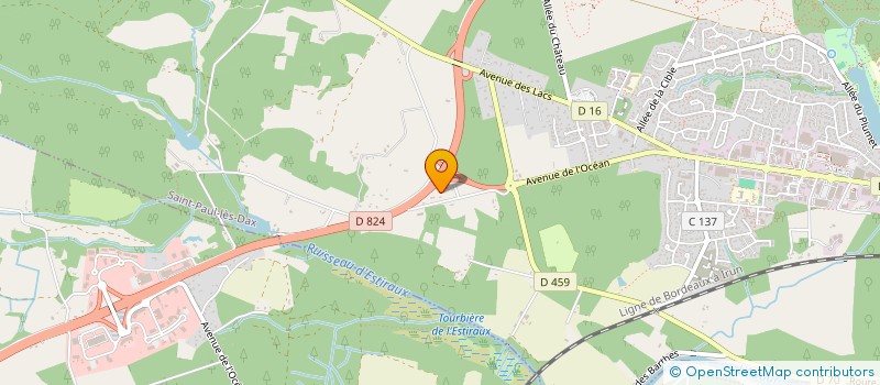 localisation de l'entreprise SCI RIGEL  SAINT-PAUL-LES-DAX