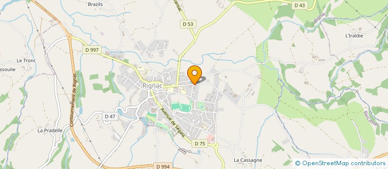 localisation de l'entreprise SCI RIGNAC-VERGNES  RIGNAC