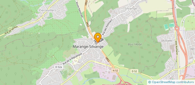 localisation de l'entreprise SCI RIGO  MARANGE-SILVANGE