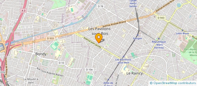 localisation de l'entreprise SCI RIHO à LES PAVILLONS-SOUS-BOIS