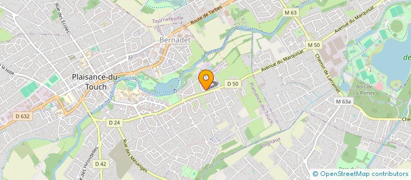 localisation de l'entreprise SCI RIKA  PLAISANCE-DU-TOUCH