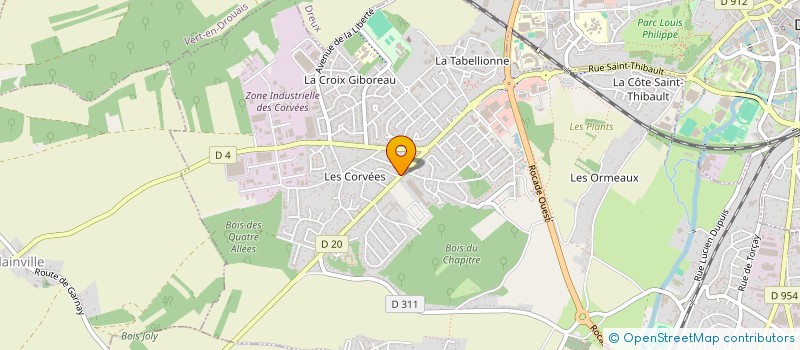 localisation de l'entreprise SCI RIKN à VERNOUILLET