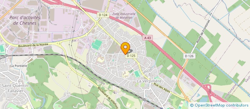 localisation de l'entreprise SCI RIKO IMMOBILIER  LA VERPILLIERE