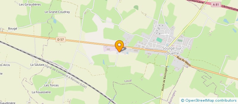 localisation de l'entreprise SCI RIKY IMMOBILIER  SOULGE-SUR-OUETTE