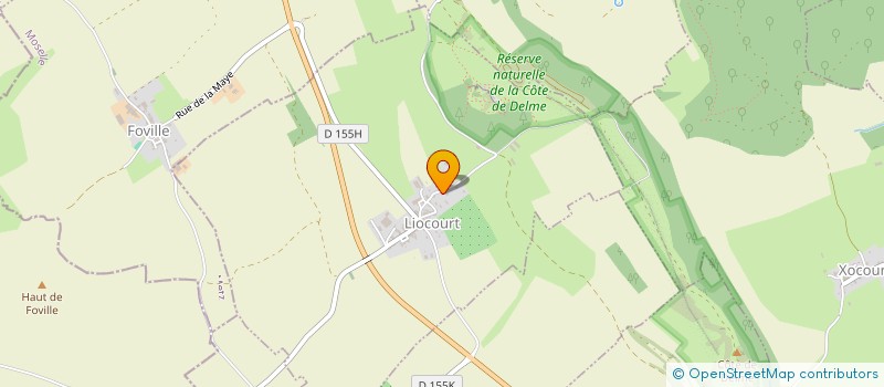 localisation de l'entreprise SCI RILOUVI  LIOCOURT