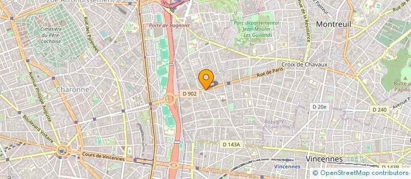 localisation de l'entreprise SCI RIM à MONTREUIL